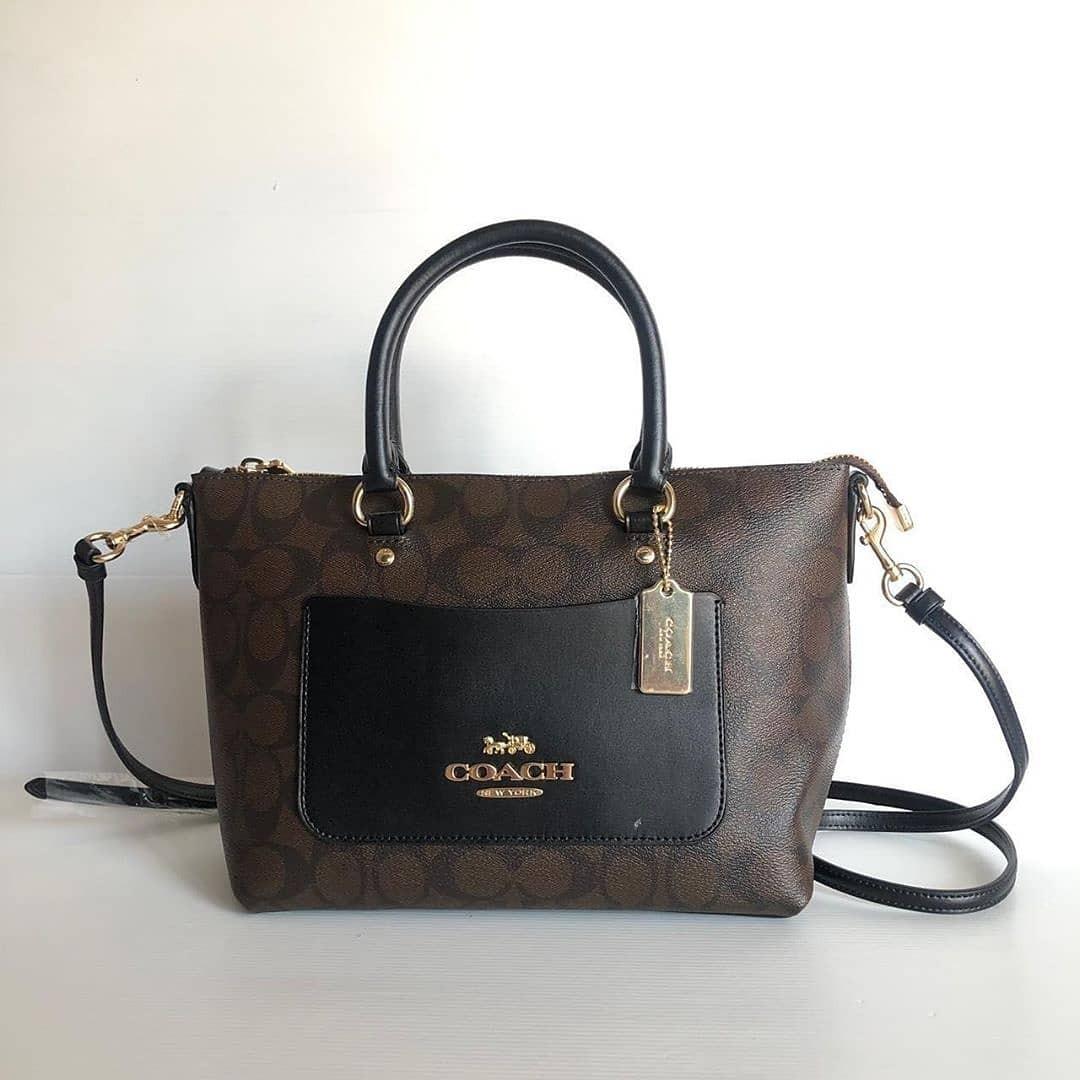 Coach mini emma satchel size sale
