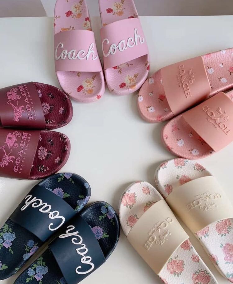coach womens slides