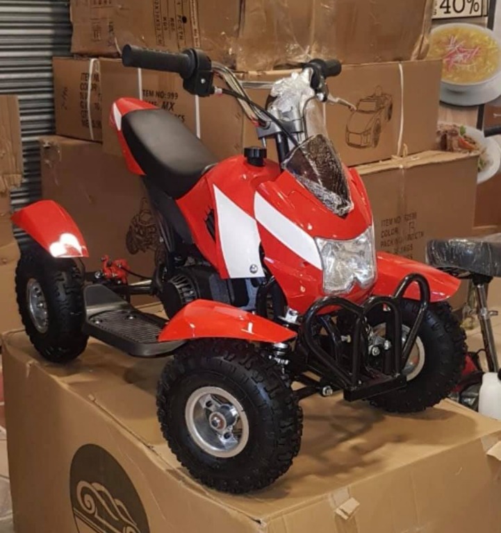 Cod Ok 49cc 2 Stroke Gasoline Type Mini Bmw Quad Atv Kids Ride On Toys Games Toys On Carousell