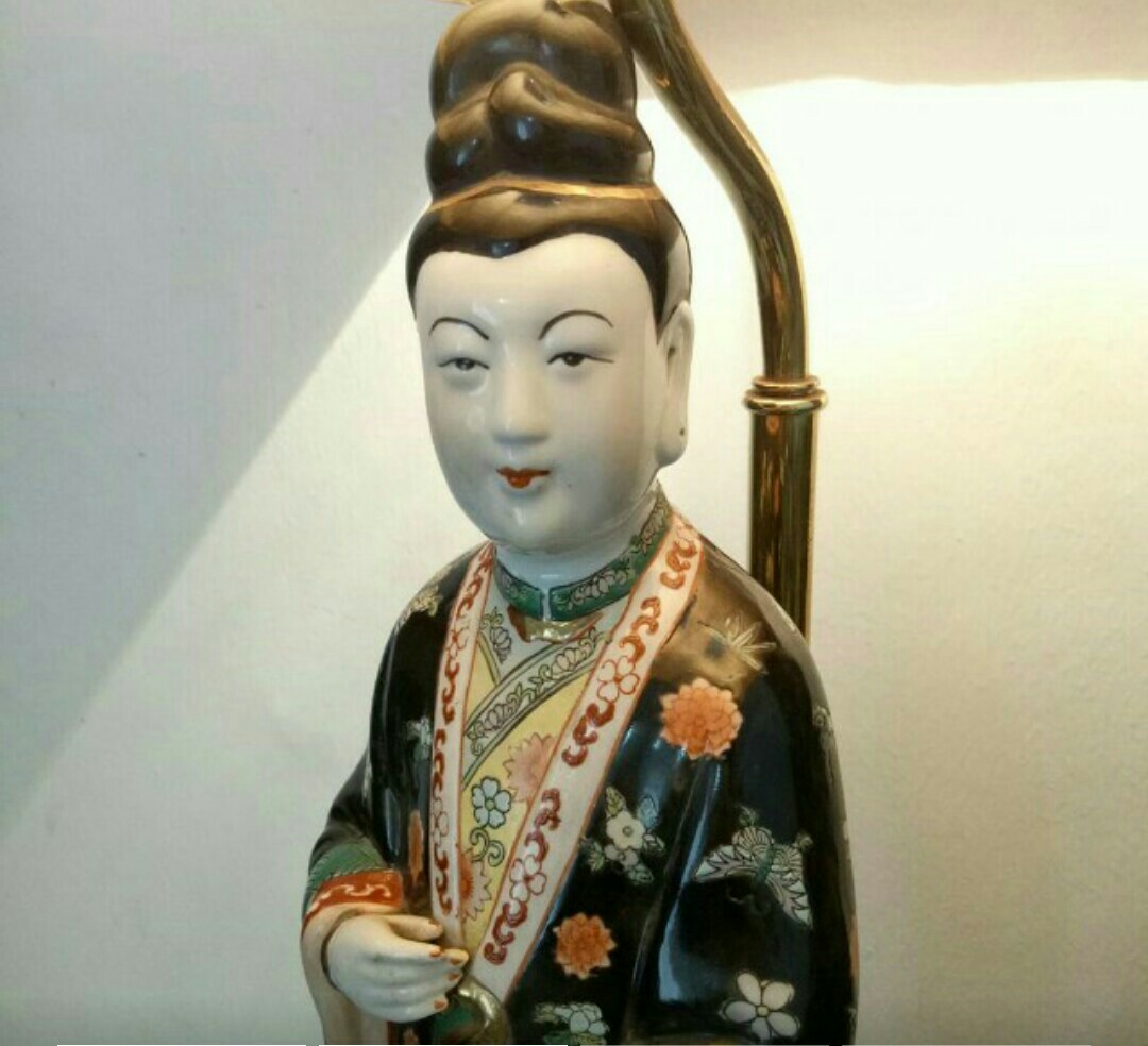 Vintage japanese online figurine lamps