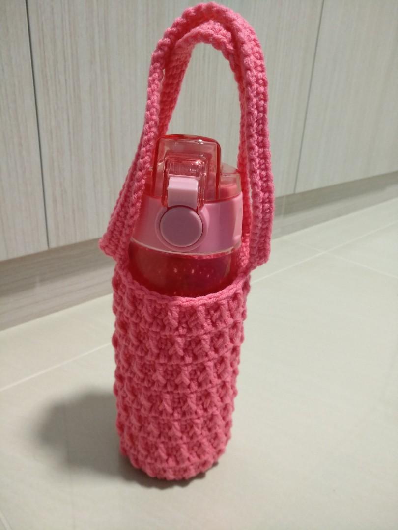 crochet bottle bag