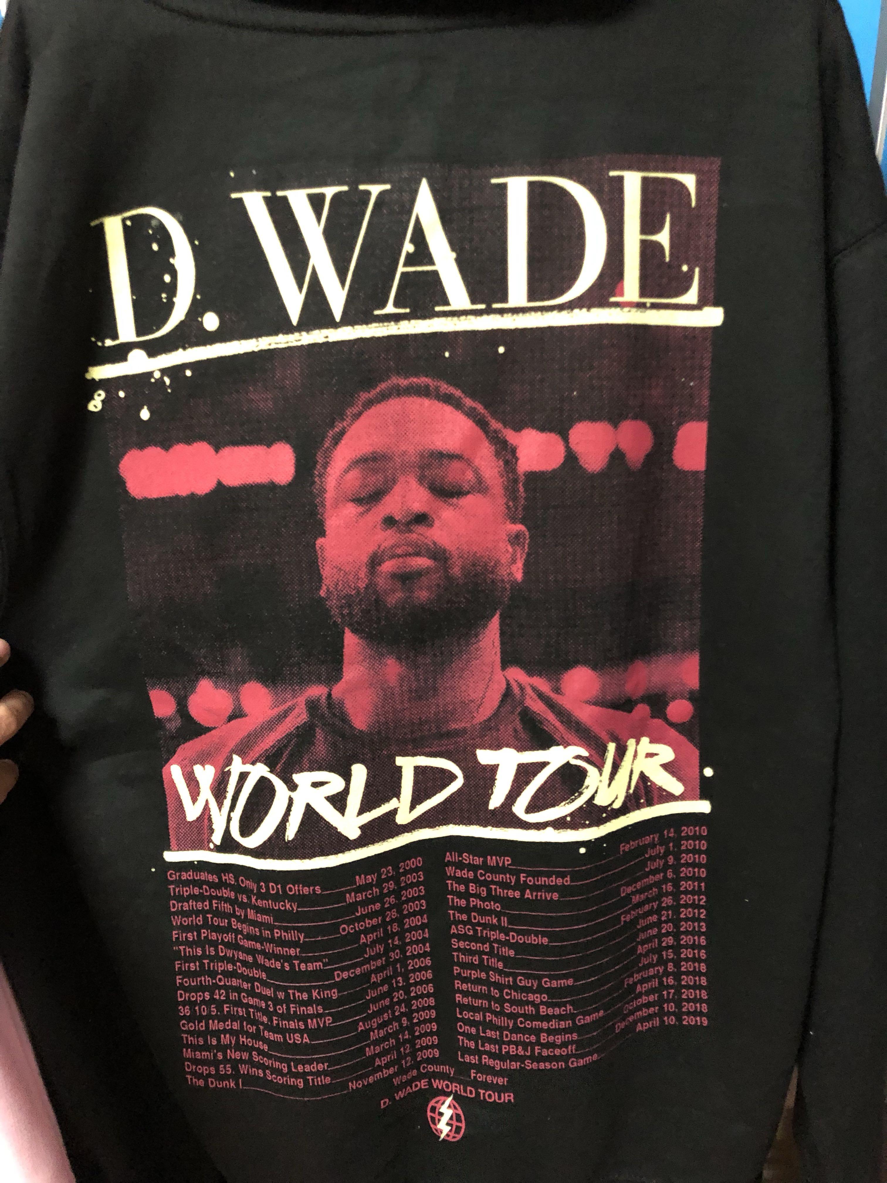 D wade hotsell world tour shirt