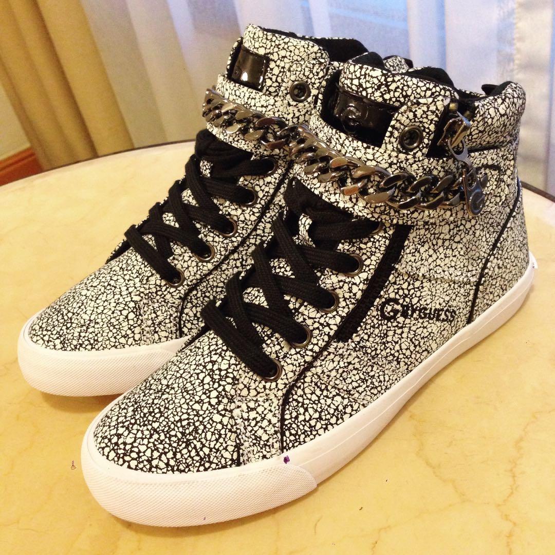 g by guess high top sneakers