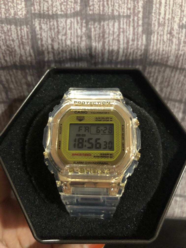 Casio cheap transparent gold