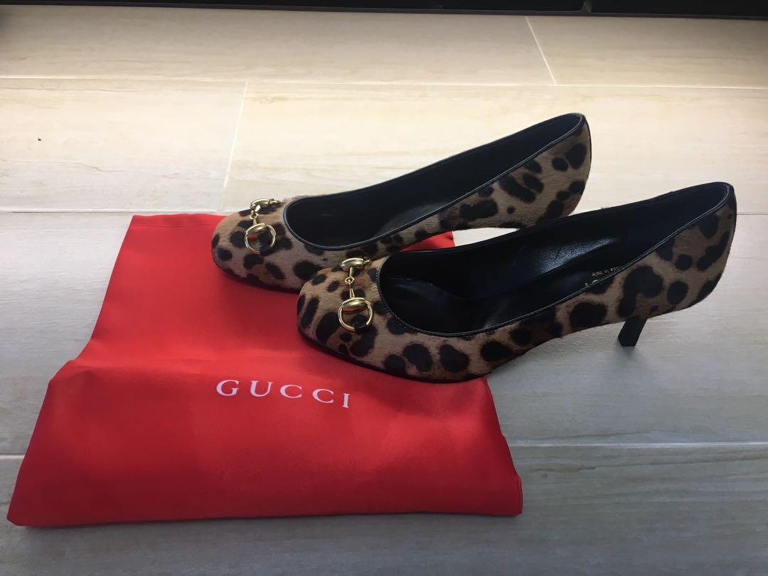 gucci horse hair slippers