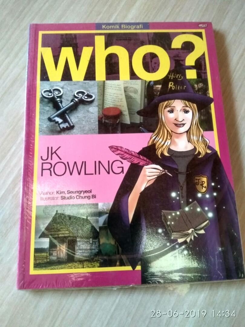 Komik Biografi Who Jk Rowling Buku Alat Tulis Komik Dan Manga Di Carousell