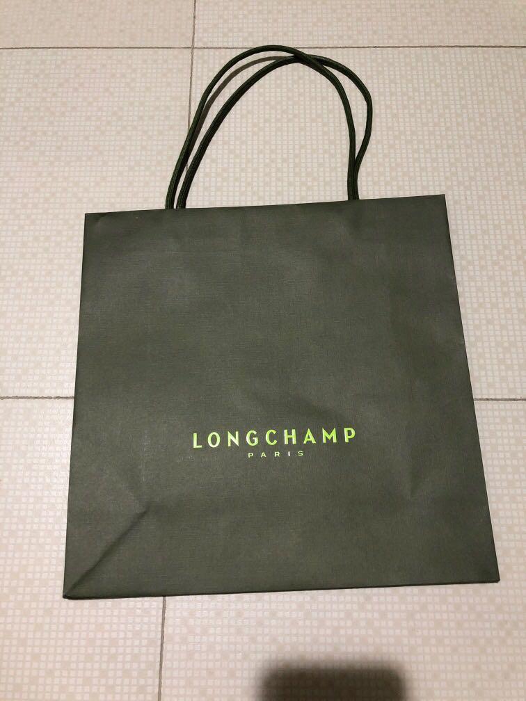longchamp paper bag