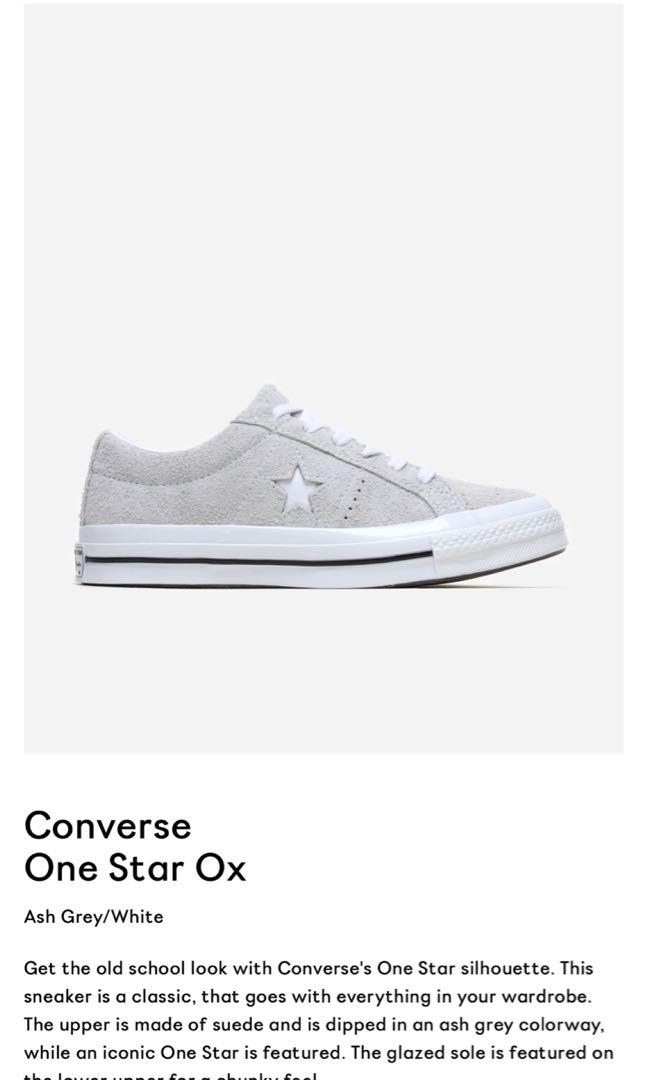 looking for: converse one star ash grey 