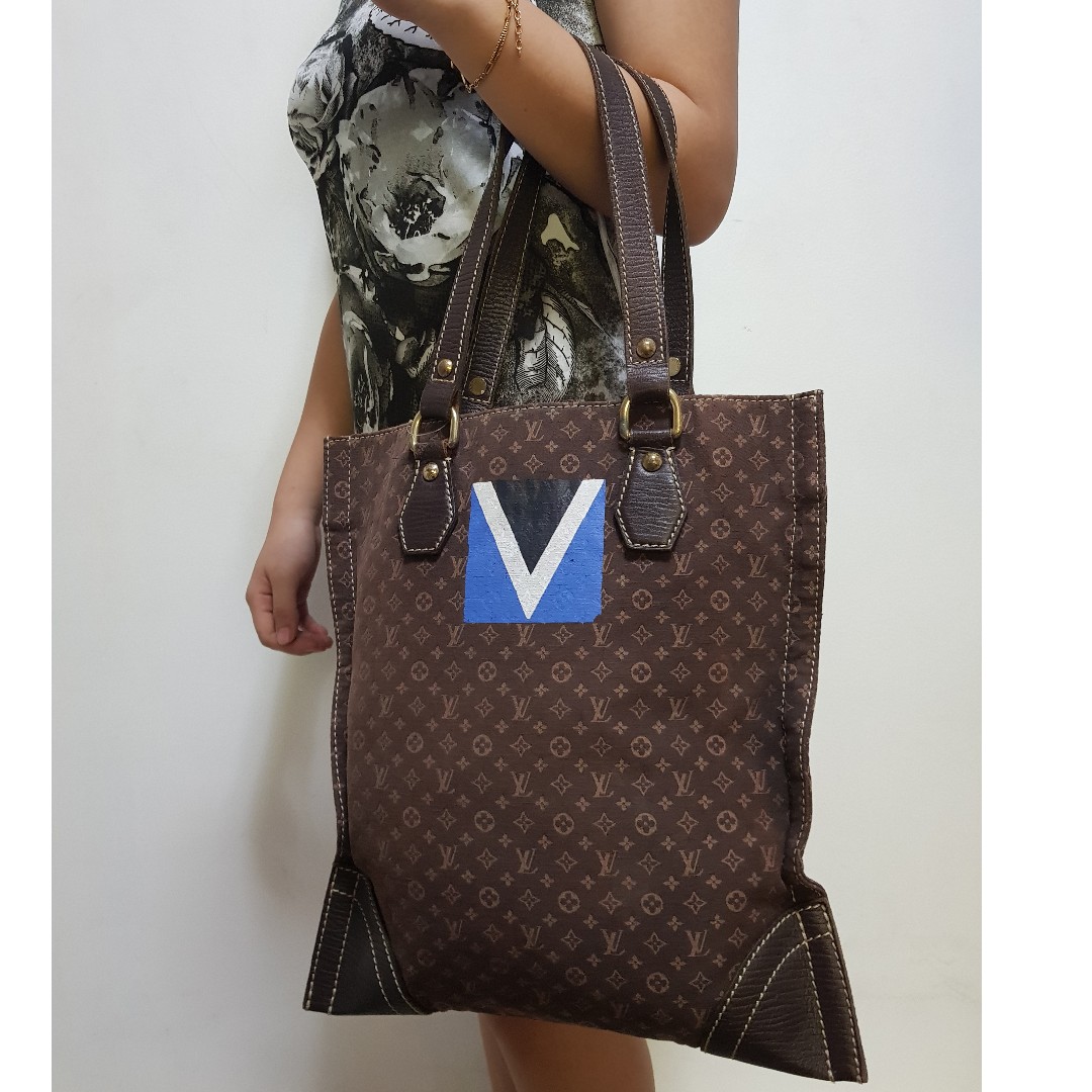 Louis Vuitton Mini Tote Bag Crossbody Petit Sac Plat Monogram M90564 New  receipt