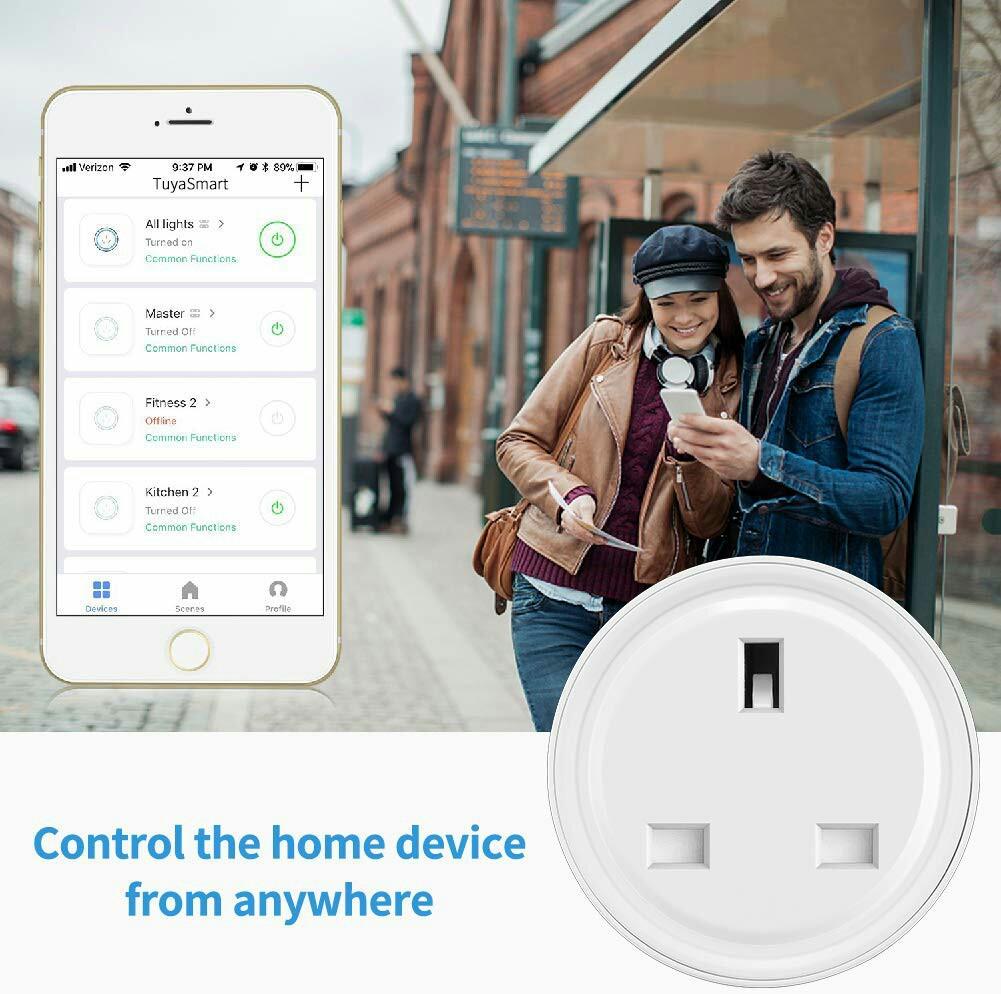 M489 Smart Plug 15a 3300w Aisirer Wifi Plug With Energy Monitoring Timer And App Remote Control Function Mini Smart Socket Works With Amazon Alexa Google Home And Ifttt No Hub Required 2pack Electronics