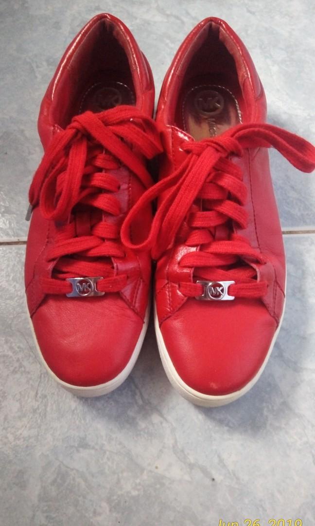 michael kors red sneakers