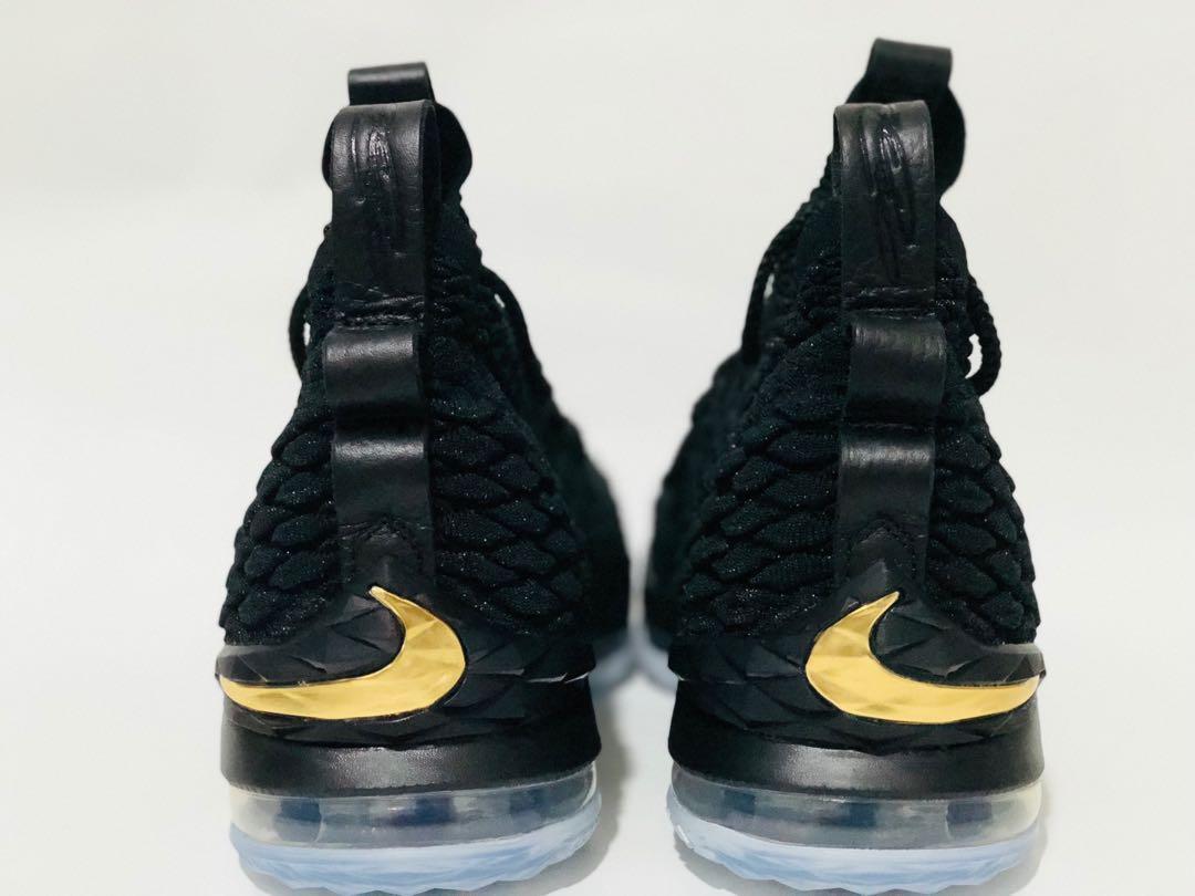 lebron xv black gold