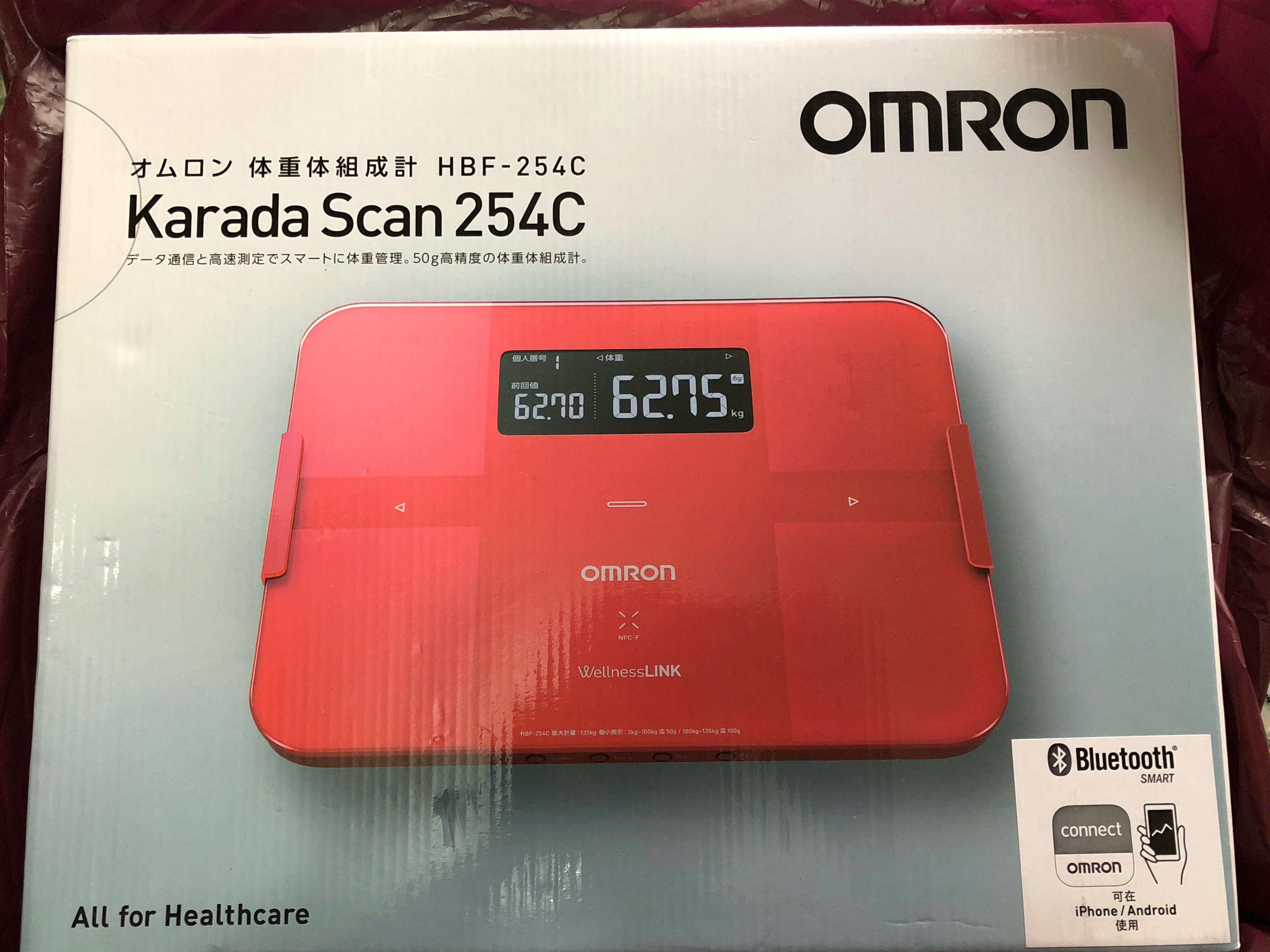 Omron HBF-254C 智能體重體脂磅, 健康及營養食用品, 溫度計- Carousell