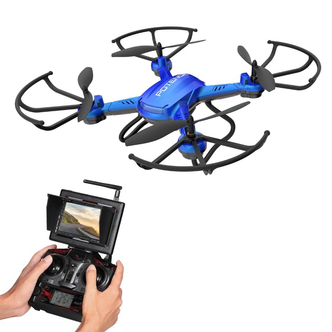 新品未使用　Potensic モニター付きドローン　FPV F181DH Amazon.com: Potensic F181DH RC Drone Quadcopter with HD