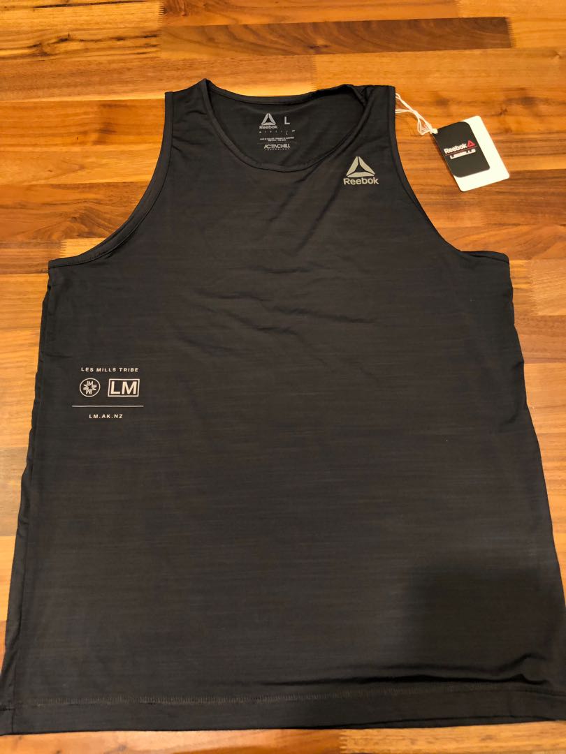 Latest Q2 Japan Reebok Les Mills Men S Singlet Size L