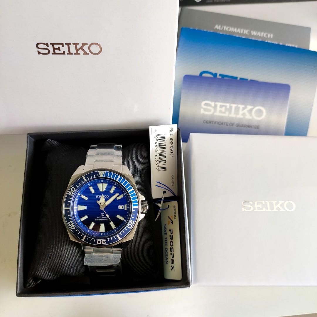 Seiko Prospex Diver's Watch Save The Ocean Special Edition Samurai SRPC93  J1 Brand New in Box, Mobile Phones & Gadgets, Wearables & Smart Watches on  Carousell