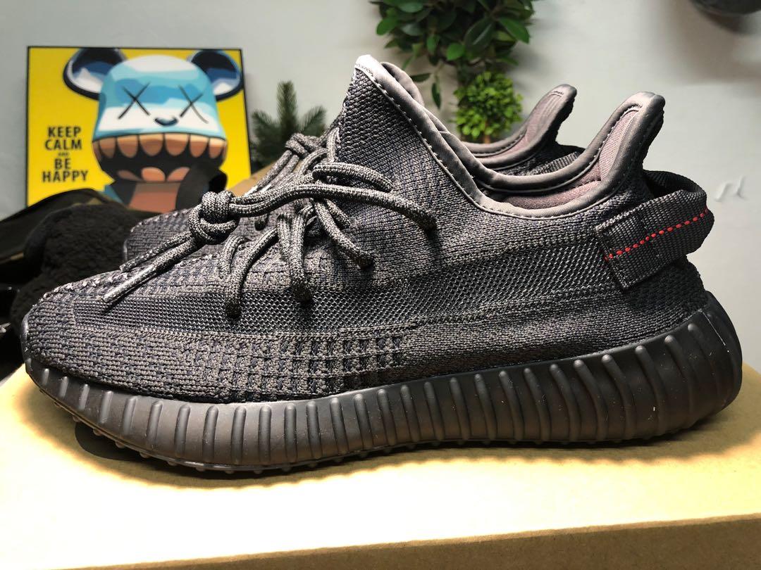 STEAL! WTS Yeezy 350 Static Black Non Reflective NR, Men's Fashion,  Footwear, Sneakers on Carousell