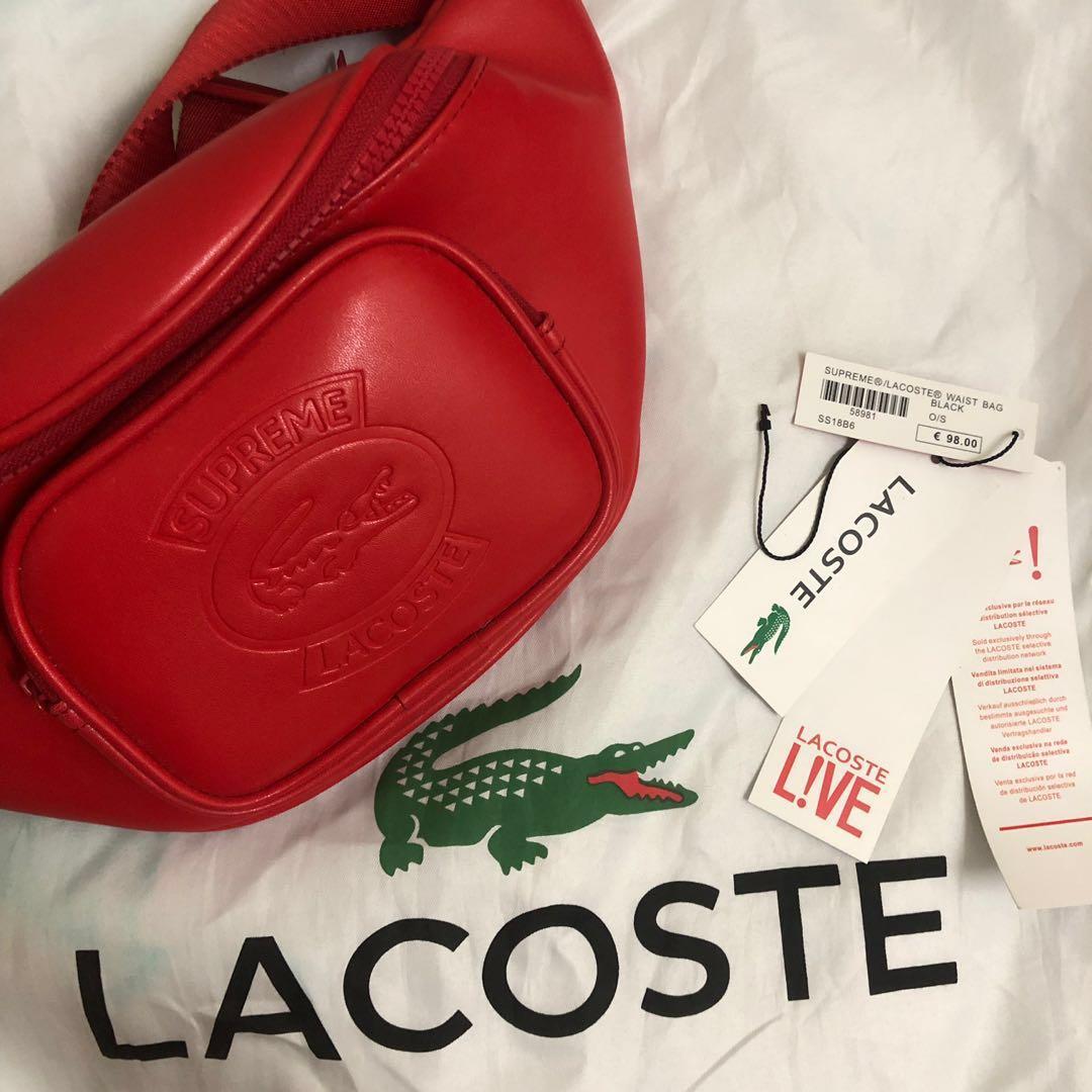 Supreme LACOSTE Shoulder Bag Red - SS18 - DE