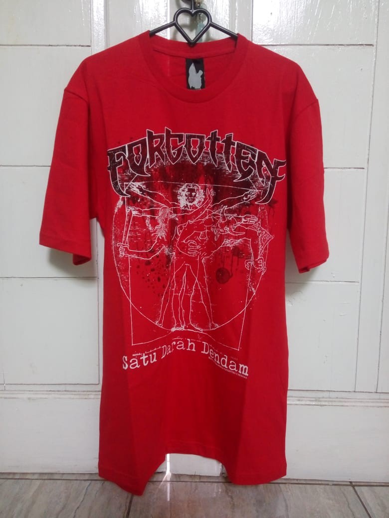 Kaos Band Metal Forgotten Fesyen Pria Pakaian Atasan Di