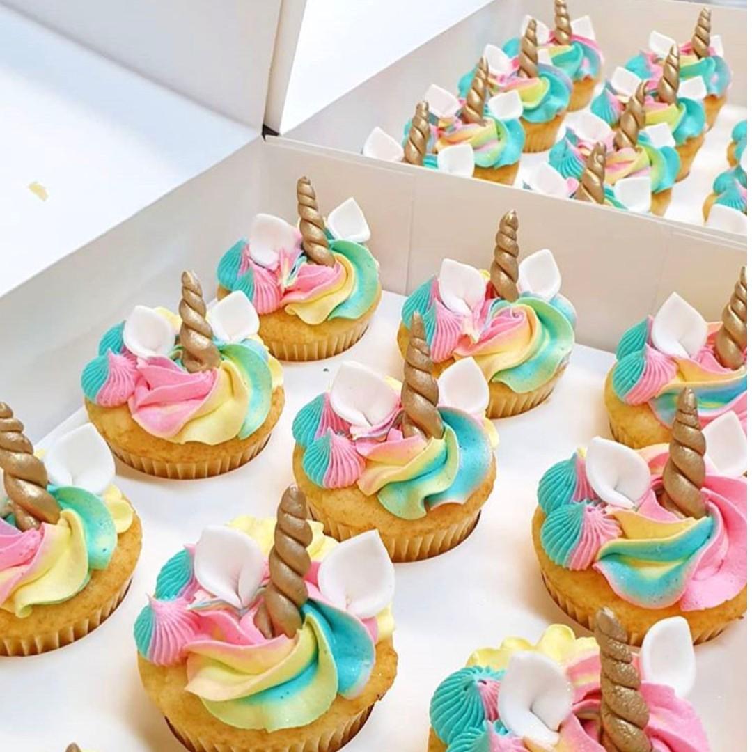 Unicorn Cupcakes Food Drinks Baked Goods On Carousell