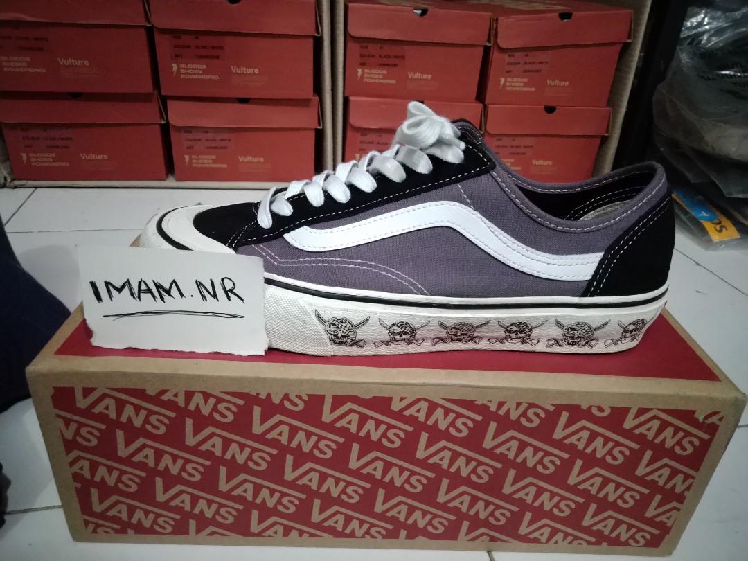 Vans Oldskool style 36 Decon SF Skulls Fesyen Pria Sepatu