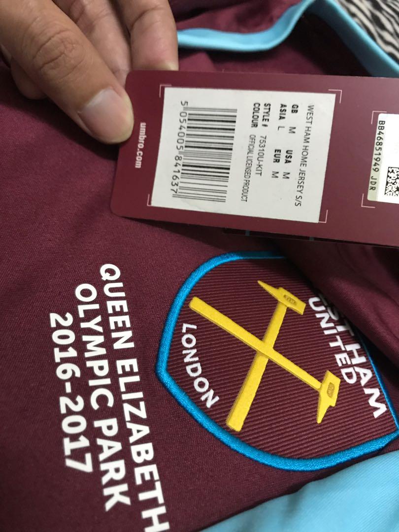 Umbro Mens 75310u West Ham Home S//S 16 Jersey