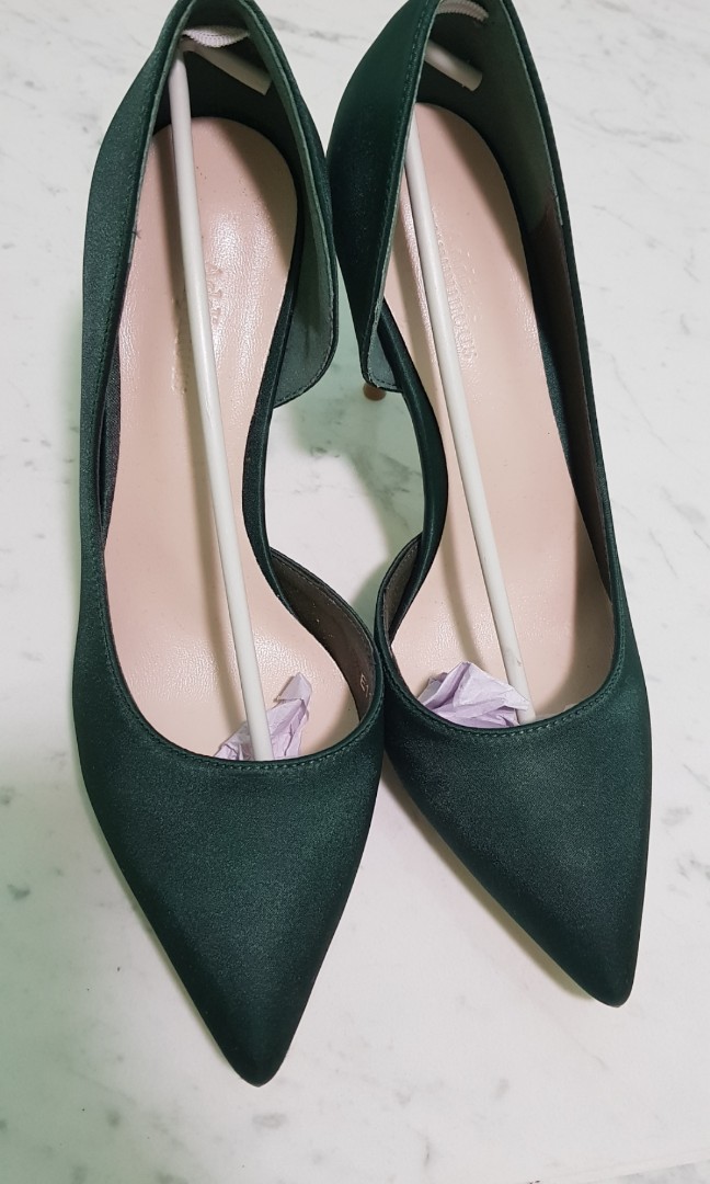 dark green heels