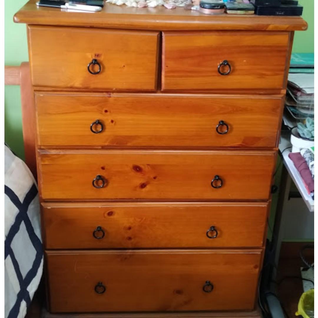 Wooden bedroom drawers set, Furniture & Home Living, Furniture, Tables