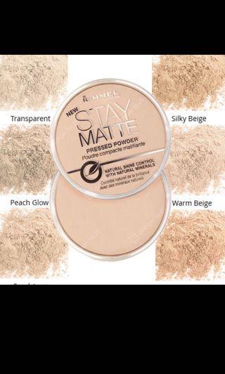 Place order by 30/6/2019 to receive from 10 July 2019: Rimmel Stay Matte Setting Powder from 🇺🇸