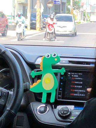 可愛恐龍車用手機支架