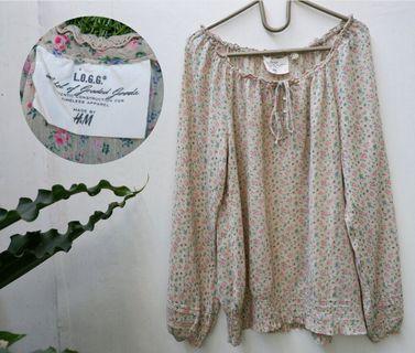 H&M baju top blouse sabrina