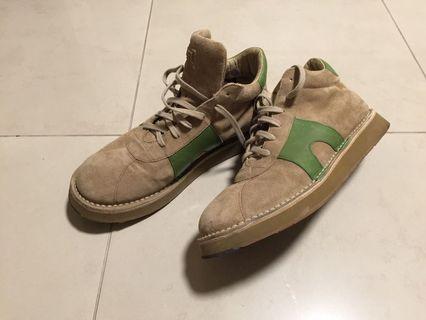 全新正品Camper真皮高筒鞋
