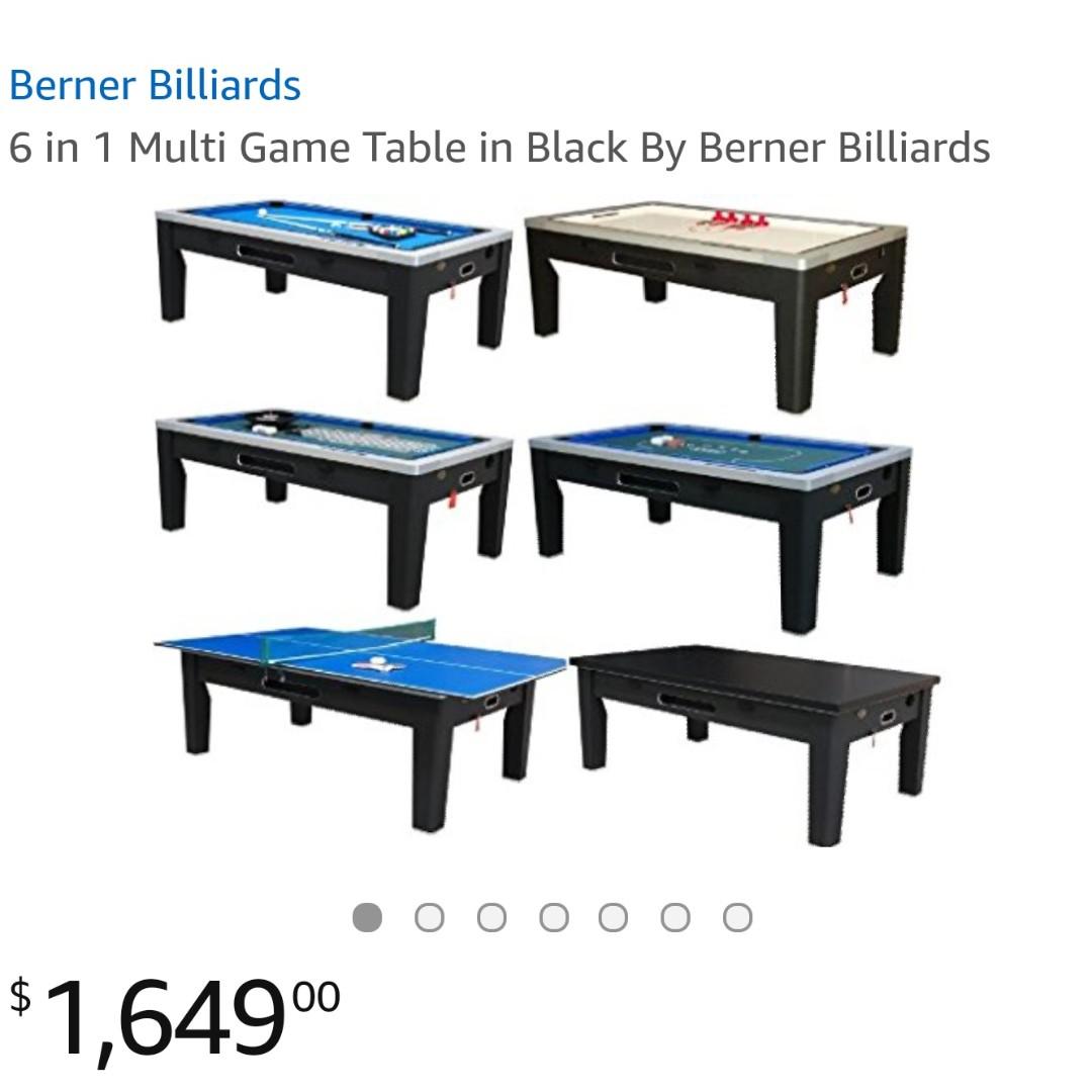 6 in 1 game table