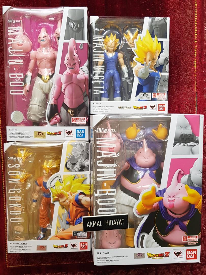 Shf Dragon Ball Z Majin Boo Saga Lot Of 4 Box Super Saiyan 3