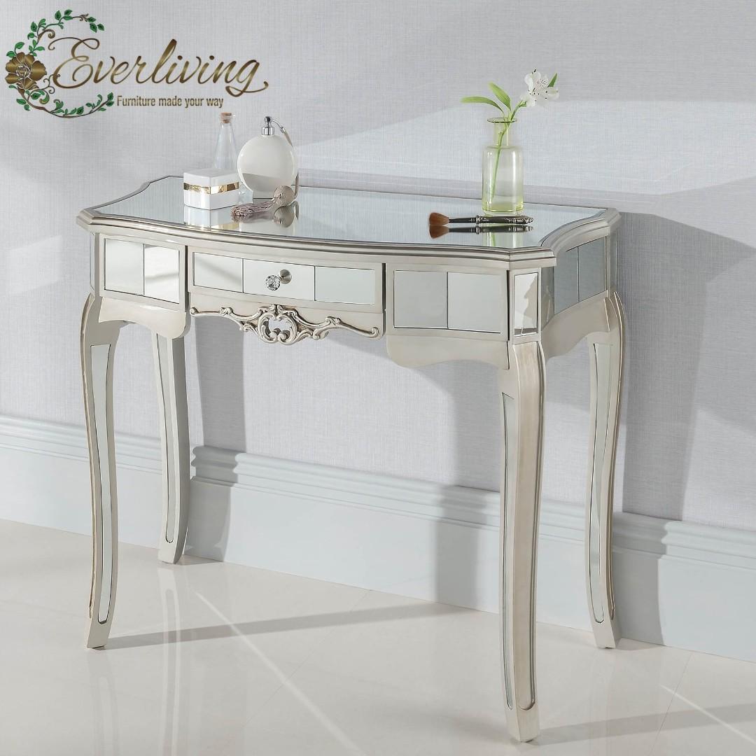 parisian mirrored dressing table