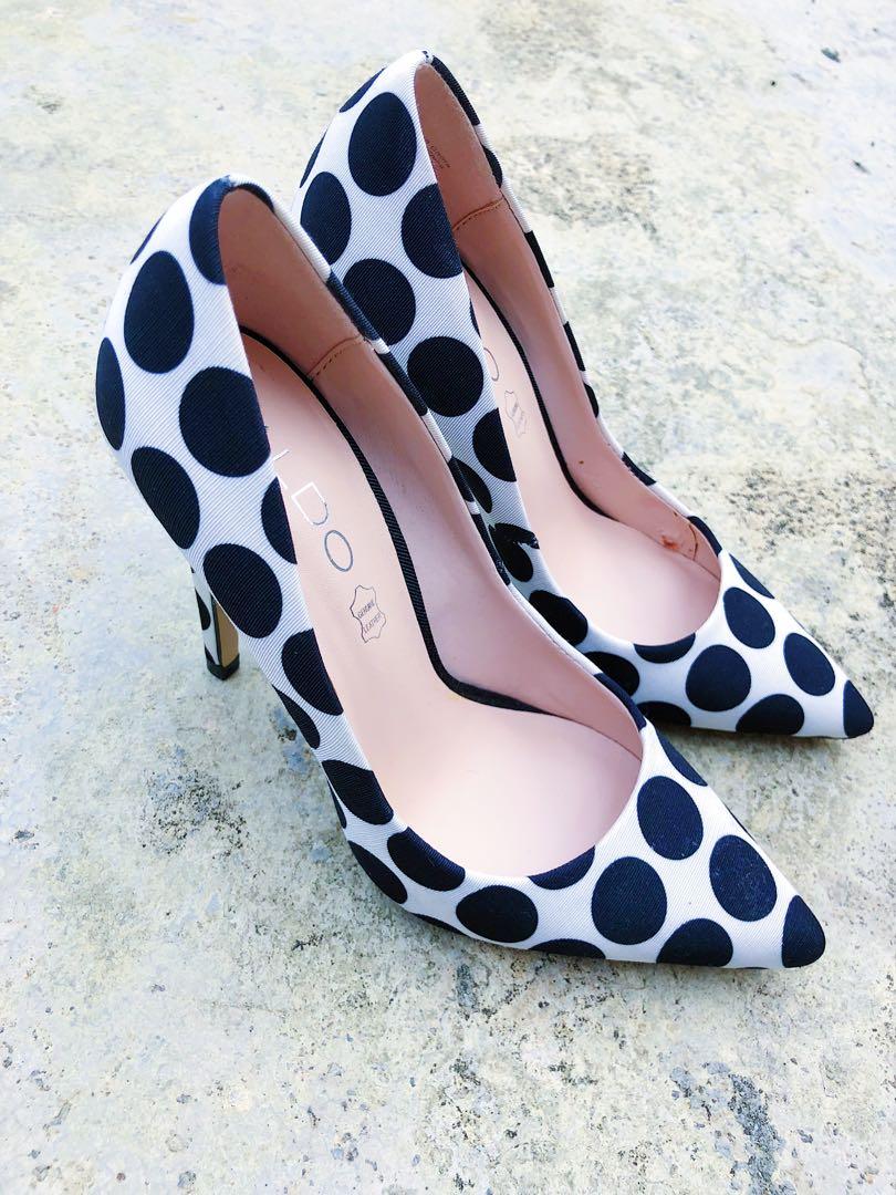 polka dot shoes heels