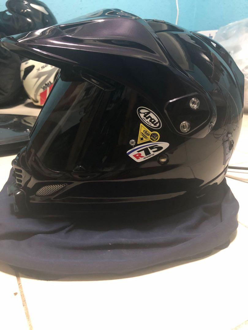 Arai Tour Cross 3 Black Violet Helmet Motorcycles Motorcycle Apparel On Carousell