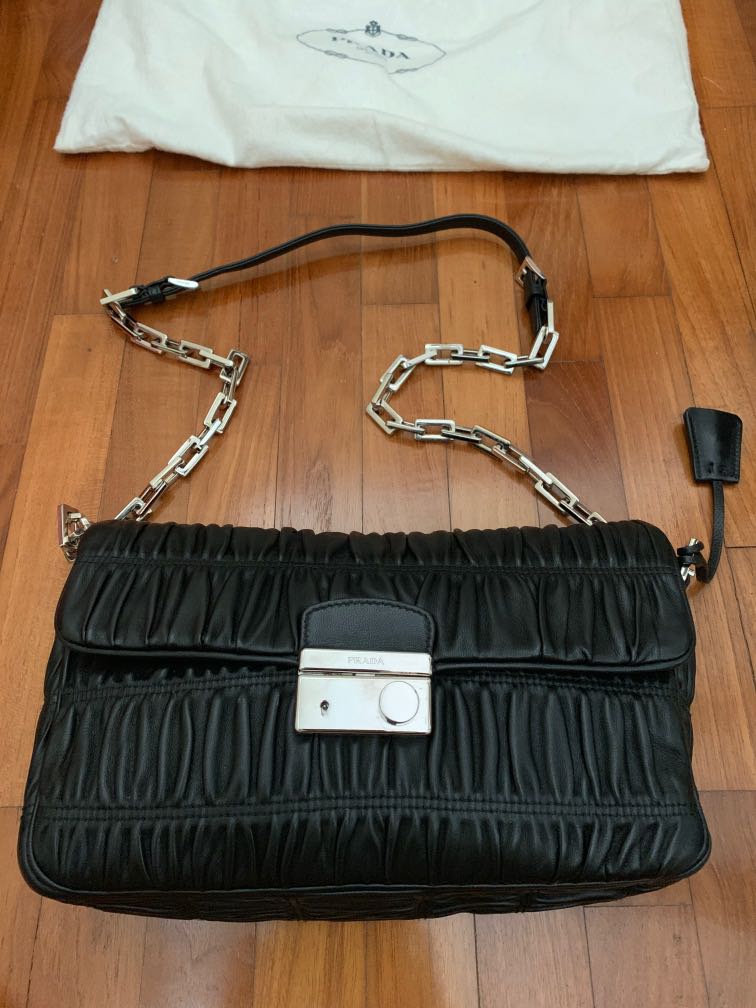 prada lambskin handbag