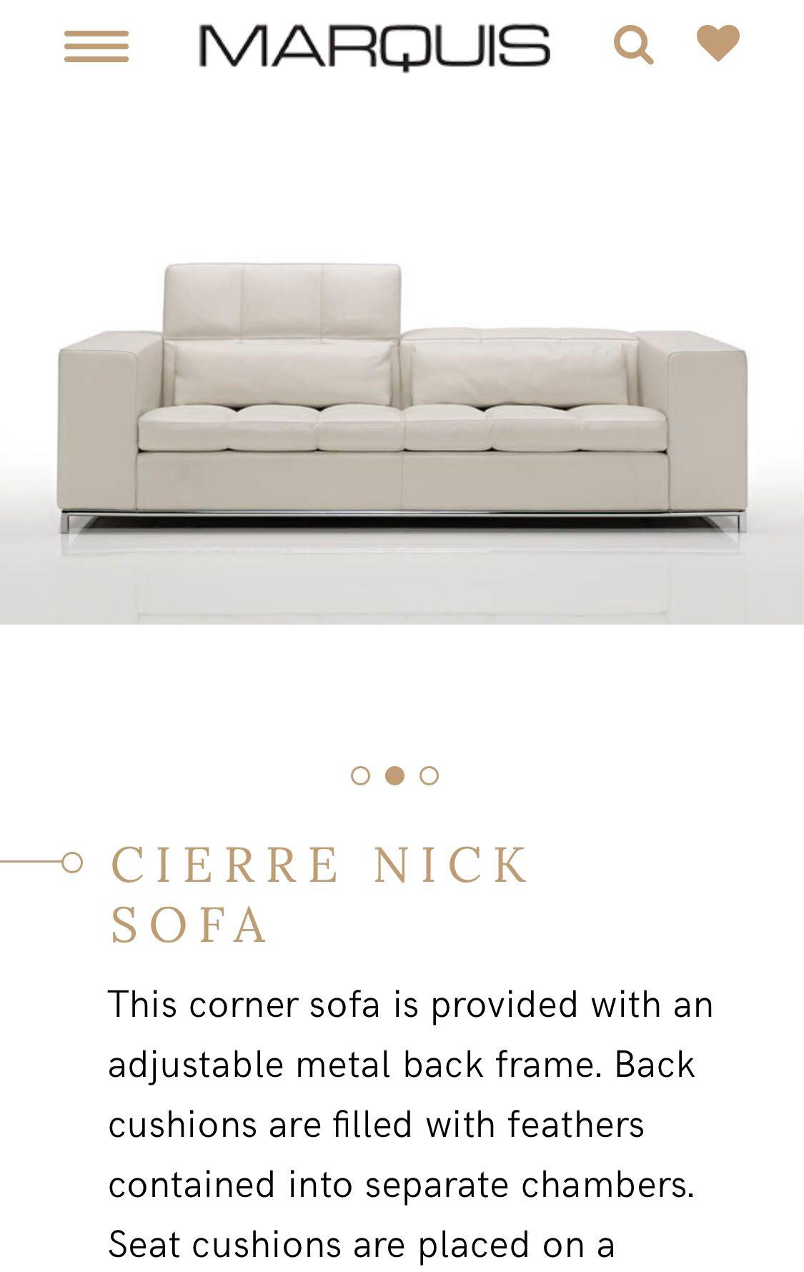 Branded Sofa Cierre Nick Xb 3 5 Seater Super Max Furniture Sofas On Carousell