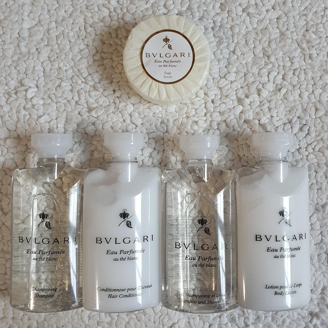 BVLGARI WHITE TEA AMENITY SET [BRAND NEW] 40ML(5 PIECE), Furniture
