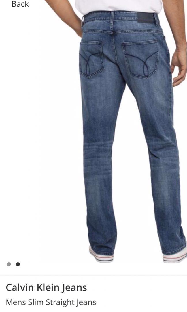calvin klein slim straight jeans