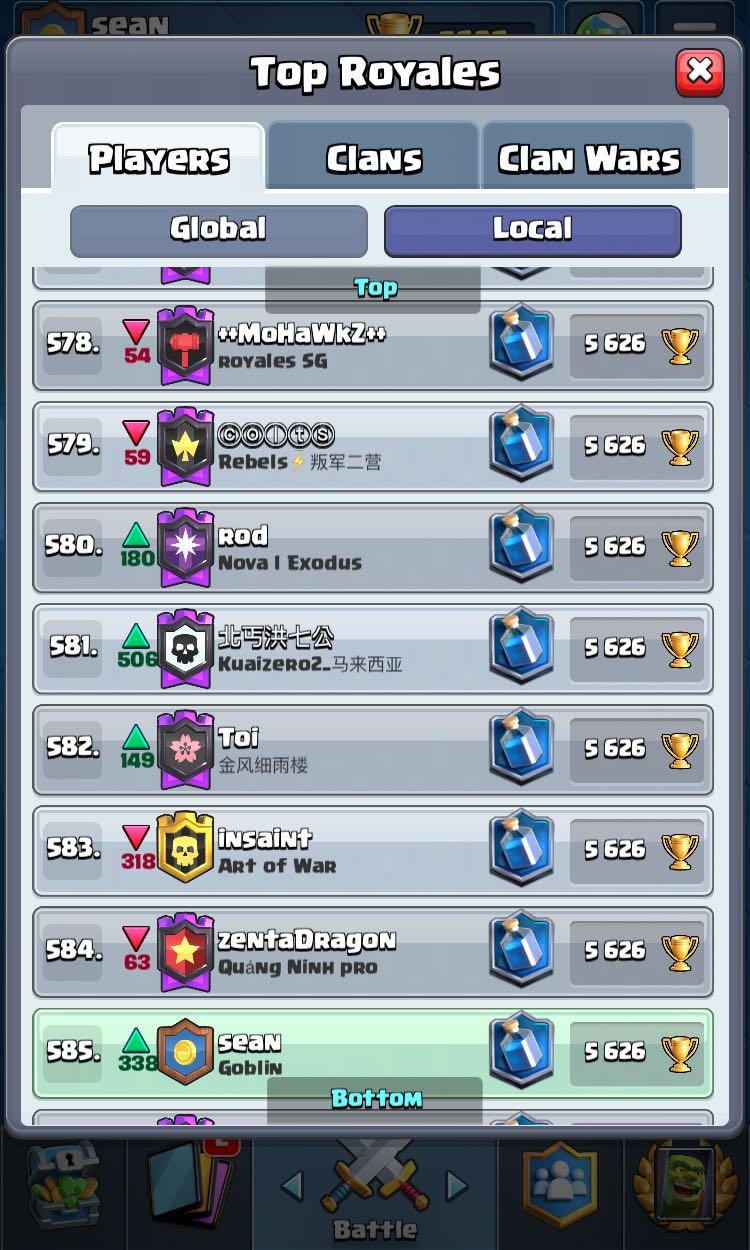 Clash Royale 6300 trophies account, Video Gaming, Gaming Accessories