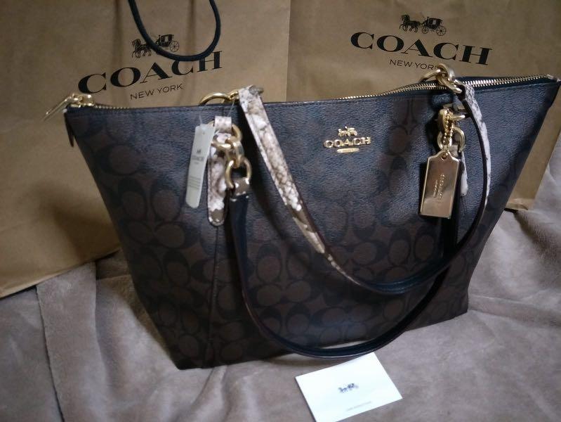 ava tote in signature canvas