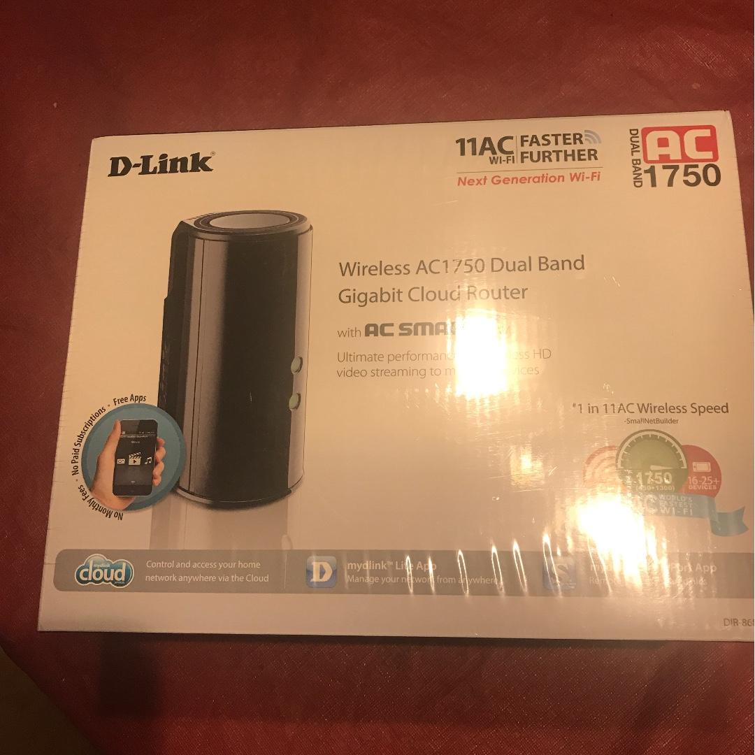 D Link Wireless Ac 1750 Dual Band Gigabit Cloud Router Electronics Computers Others On Carousell