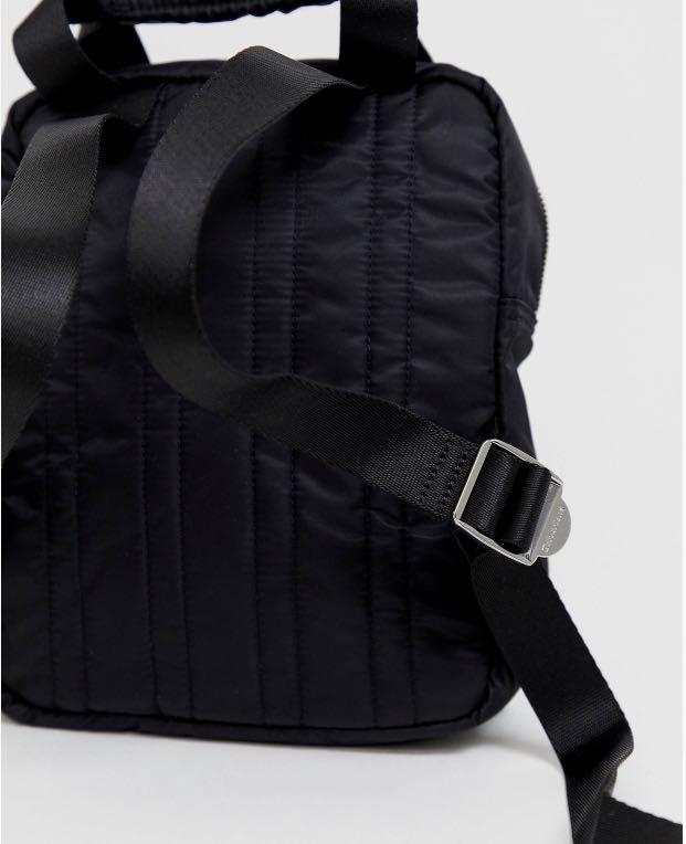 dr martens small flight bag in black