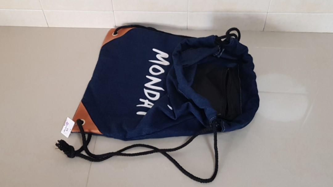 Drawstring Bag (Category: Stationery & School Supplies) located in Singapore. Submitted by yukikyw (Listing ID 236345970, Image 2). Description: Brand new drawstring bag.