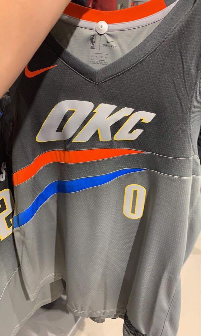 Men's Oklahoma City Thunder Nike Turquoise City Edition Swingman