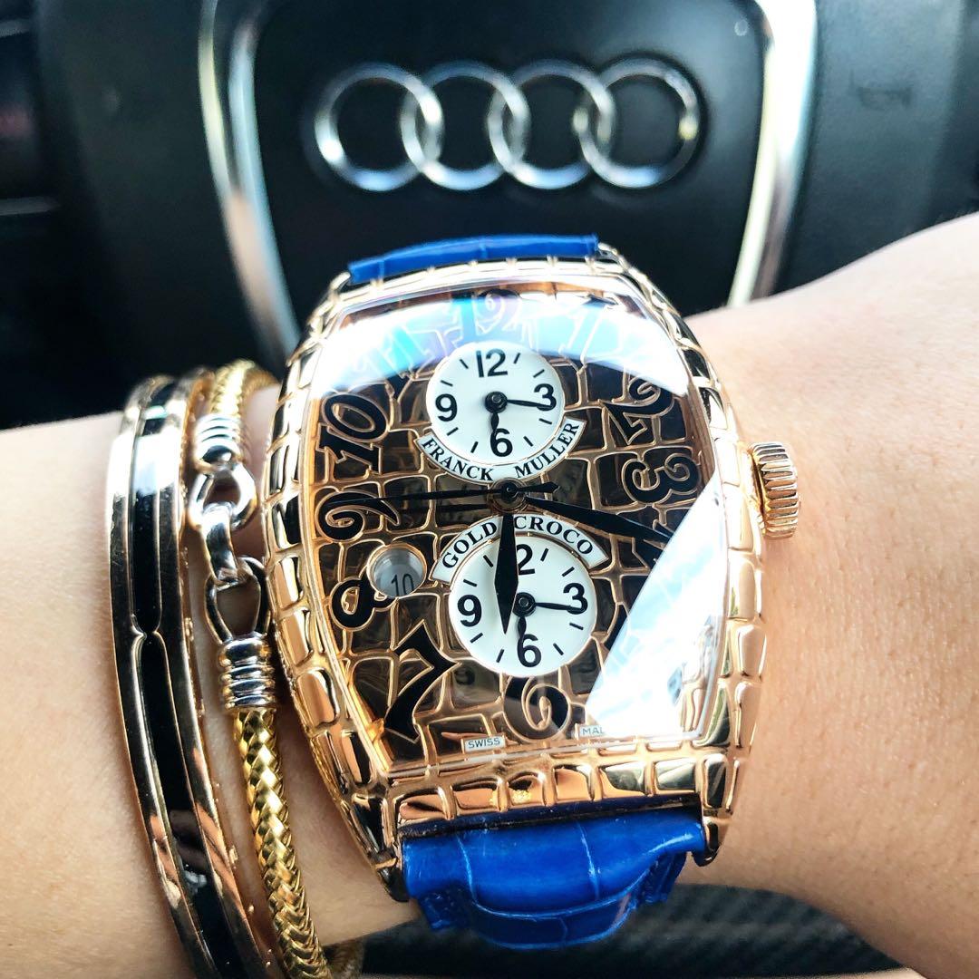 Franck Muller 8880 Rose Gold Croco Luxury Watches on Carousell