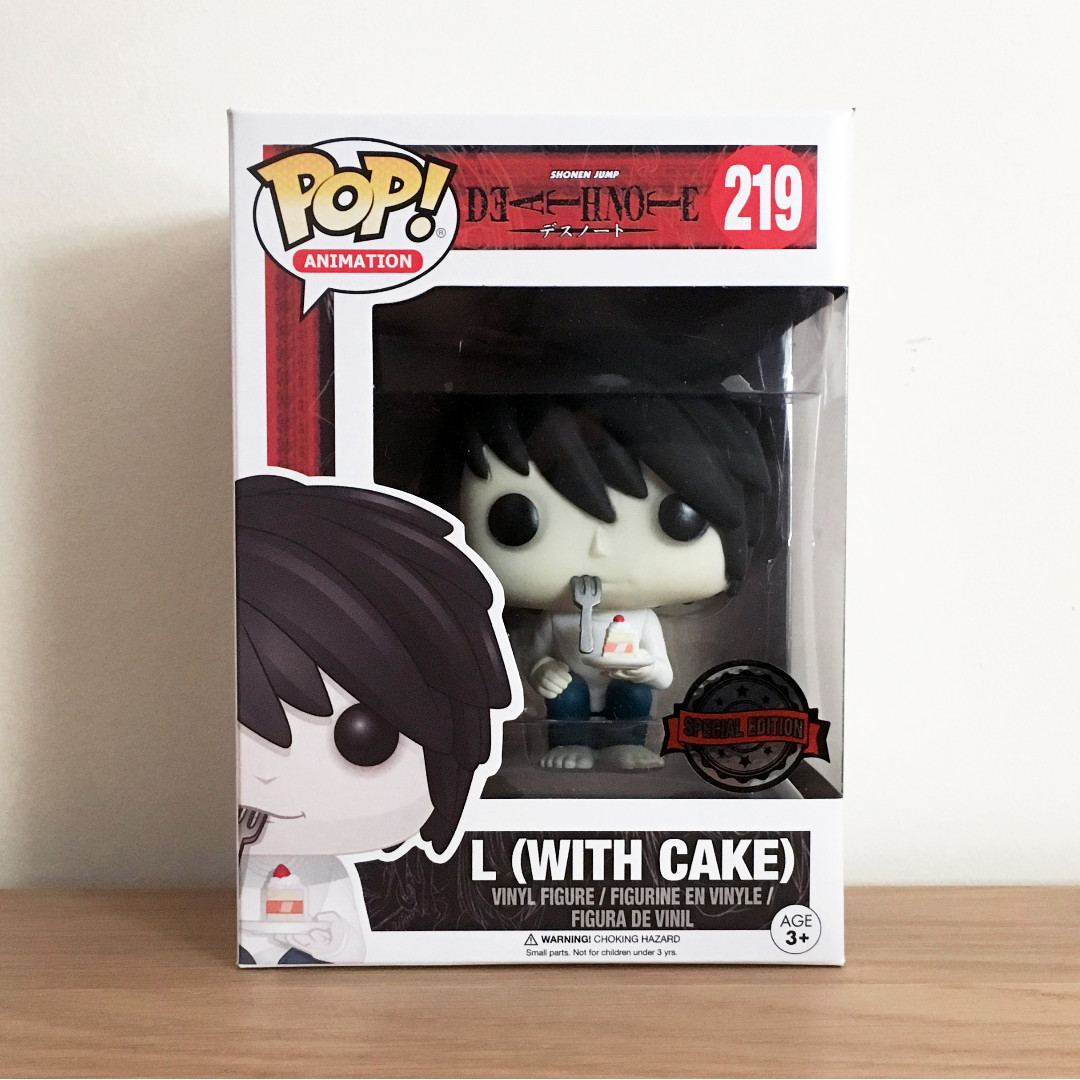 Funko pop death note l with cake new arrivals