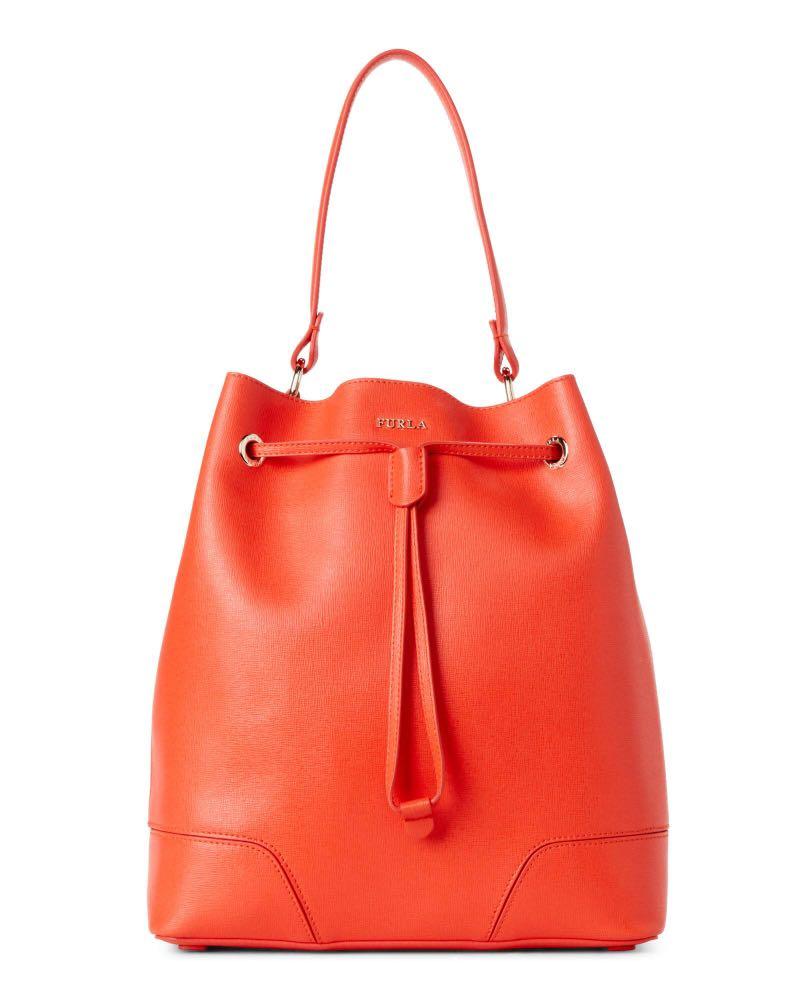 Orange bucket discount bag